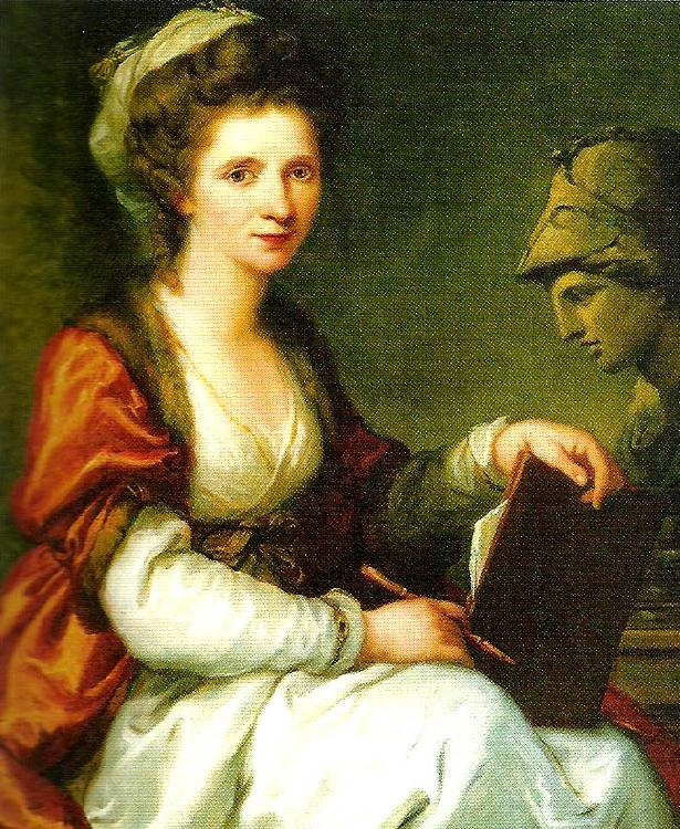 Angelica Kauffmann sjalvportratt med minervabyst